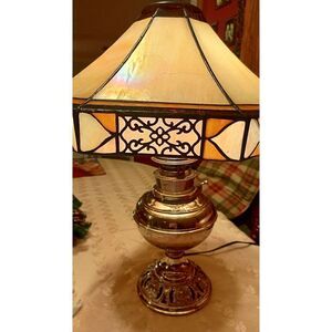 1890s THE B&H (Bradley and Hubbad oil lamp converted to electric "can b turñed b